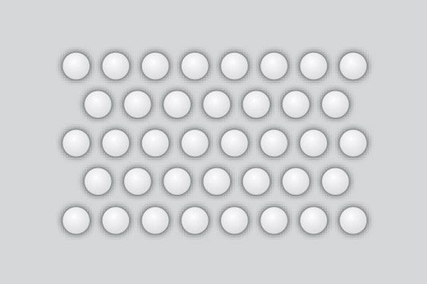 Illustration of MatrX™ micro-dot adhesive pattern